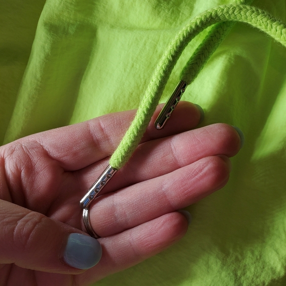 ZENANA Women's Lightweight Track Pants Neon Green Highlighter Yellow Size Large - Picture 8 of 16